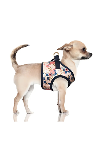 Milk and Pepper Capucine Pink Floral Jacket Göğüs Tasması 