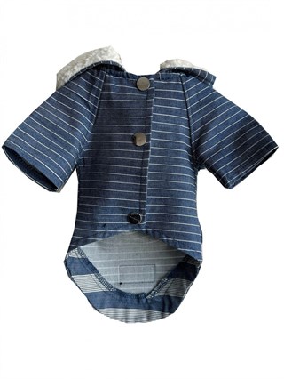 Moi and Ellie Max Denim Raincoat Köpek Yağmurluk