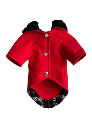 Moi And Ellie Max Red Raincoat Dog