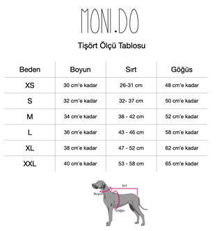 Monido Köpek Tişört - Şeftali Rengi ve Puantiyeli Cep Detaylı