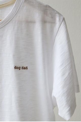 Mons Bons Dog Dad Oversized Beyaz Tişört