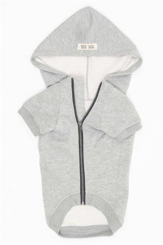 Mons Bons Dog Scott Dog Hoodie Gray