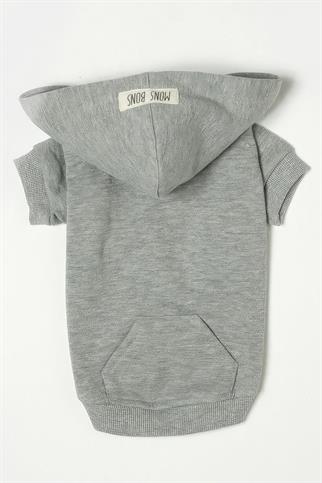Mons Bons Marco Hoodie Gray Dog Sweatshirt
