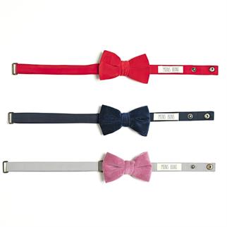 Mons Bons Velvet Köpek Papyon Pembe