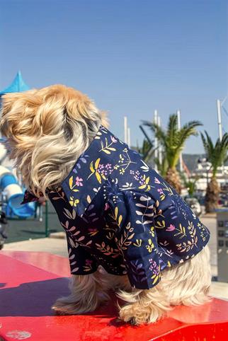 Oli And Lui Dark Blossom Köpek Gömleği