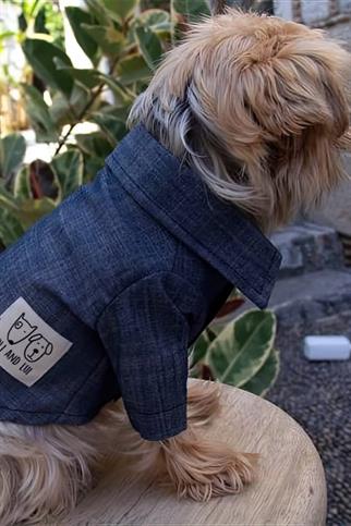 Oli And Lui Jean-Kot Fabric Dog Shirt