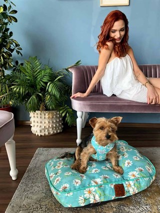 Oli And Lui Blue Flower Dog Breast Station