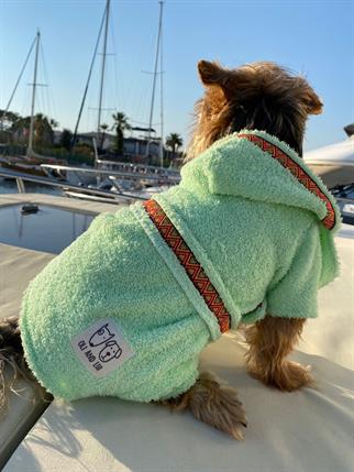 Oli and Lui Yeşil Köpek Bornozu