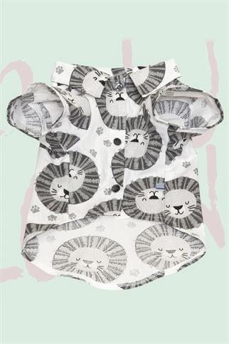 Paw Icons Lion In The Street Dog Shirt