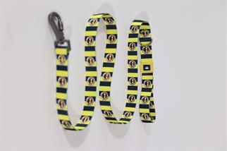 Pawlook Fenerbahçe Licensed Dog Walking Leash, Dog Walking Leash Barred