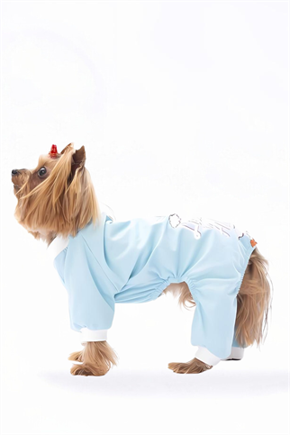 PawStar Bebe Mavi Giraffe Pijama Tulum