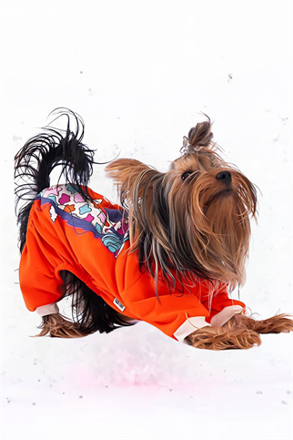 PawStar Turuncu Giraffe Pijama Tulum