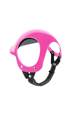 Pet Helmet Mini Açık Kask Gözlüklü Takım Pembe