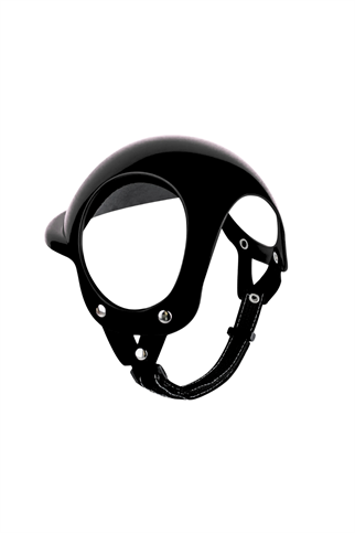 Pet Helmet Mini Açık Köpek Kask Gözlüklü Takım Siyah (Small)