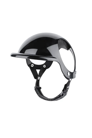 Pet Helmet Mini Açık Köpek Kask Gözlüklü Takım Siyah (Large)