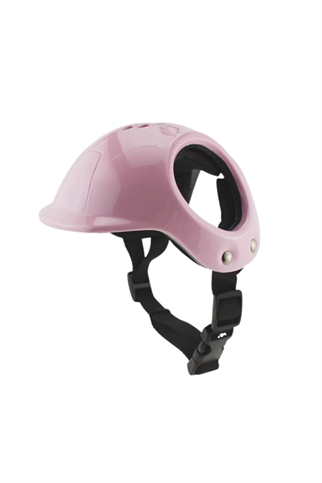 Pet Helmet Mini Patili Açık Köpek Kaskı Pembe