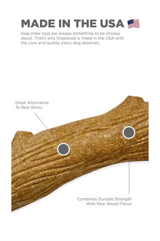 Petstages Durable Stick Large Large Papaya Tree Endless Dog Bone