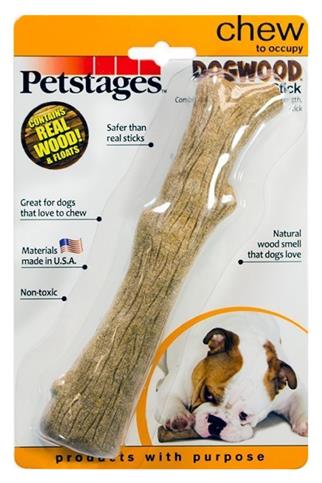 Petstages Durable Stick Medium Papaya Tree Endless Dog Bone