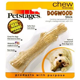 Petstages Durable Stick Small Papaya Tree Endless Dog Bone