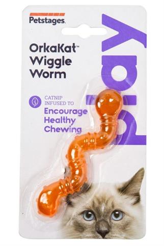 Petstages Orka Cat Wiglle Worm Catnipli Cat Toy