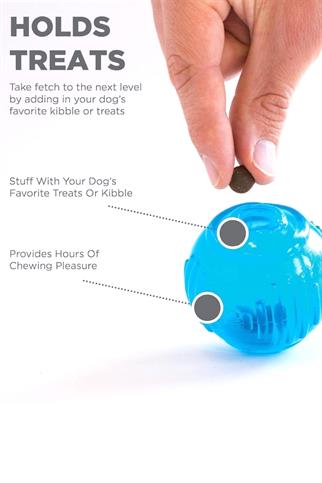 Petstages Orka Tennis Ball Reward Ball Dog Toy