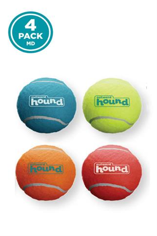 Petstages Squeaker Ballz Squeaky Tennis Balls, Medium