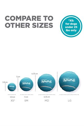 Petstages Squeaker Ballz Squeaky Tennis Balls, Medium