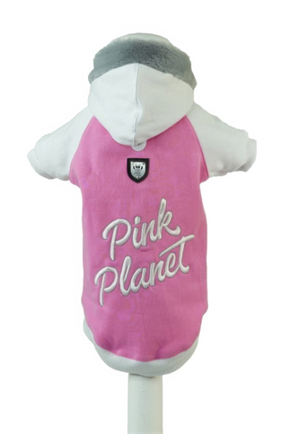 Pink Planet Küçük ve Orta Irk Köpek Pembe Sweatshirt
