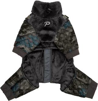 Puppia BYLUR Jumpsuit Siyah Tasmalı Köpek Tulumu