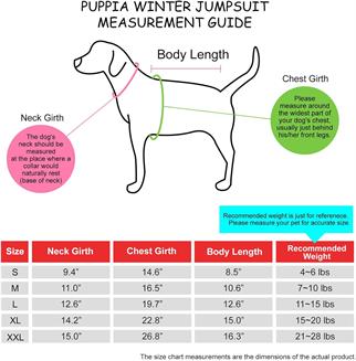 Puppia Everson Dog Jumpsuit Tasmalı Köpek Tulumu Siyah