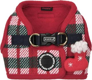 Puppia Festive Harness Red Köpek Göğüs Tasması