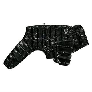 Puppia Glossy All in One Köpek Tulumu Siyah