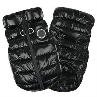 Puppia Glossy Vest Jumper Köpek Tasmalı Mont Siyah