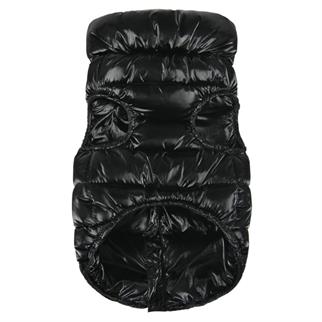 Puppia Glossy Vest Jumper Köpek Tasmalı Mont Siyah
