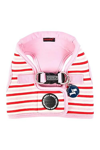 Puppia Göğüs Tasması Çizgili Pembe