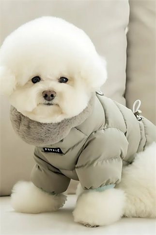 Puppia MARSHMALLOW QUILTED JUMPER Khaki