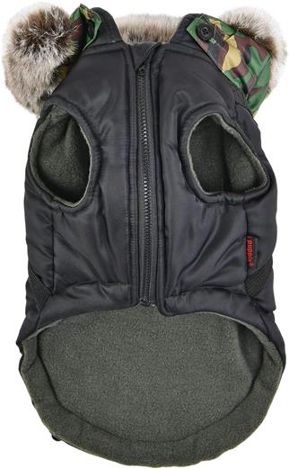 Puppia Orson Göğüs Tasmalı Köpek Montu Siyah