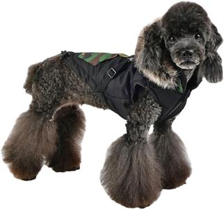 Puppia Orson Göğüs Tasmalı Köpek Montu Siyah