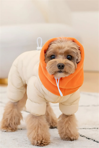 Puppia SNOOD PADDING JUMPSUIT BEIGE