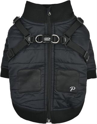 Puppia Stratus Dog Jumper Köpek Mont Siyah