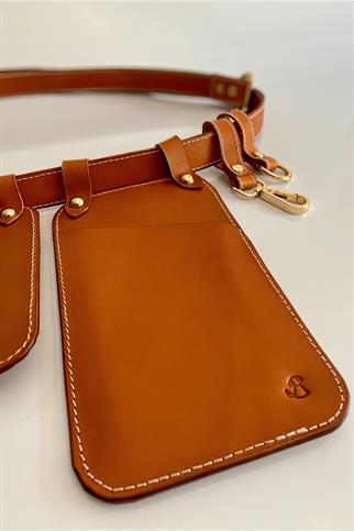 Pups & Itchy MULTIBAG / Çok amaçlı Köpek Gezdirme Kemeri (TABA)