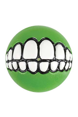 Rogz grinz diş desenli ödül topu yeşil