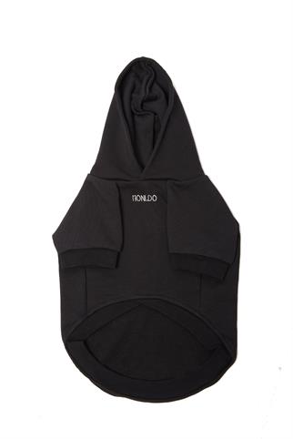 Monido Siyah Köpek Hoodie - 