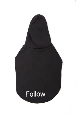Monido Siyah Köpek Hoodie - 