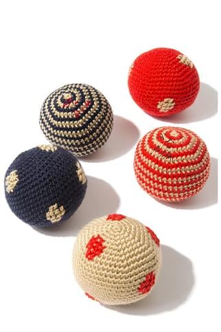 St. Pia Handmade Polka Dot Puantiyeli Köpek Top Oyuncak