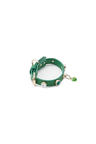 The Tailor Dogs Yeşil Swarovski Köpek Boyun Tasması