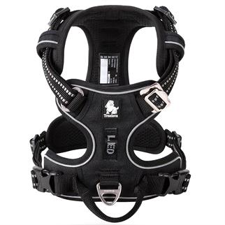 True Love Alüminyum D-Halkalı, Ergonomik, Siyah Göğüs Tasması