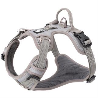 True Love Alüminyum D-Halkalı, Ergonomik, Gri Göğüs Tasması