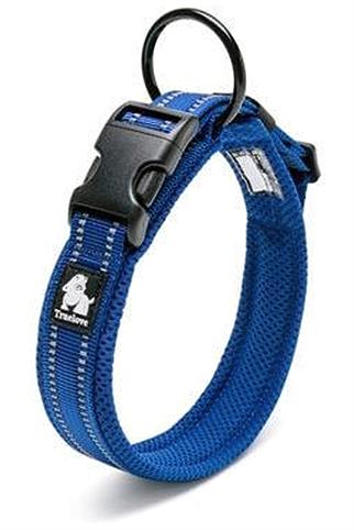 True Love Yumuşak Süngerli, Mesh Lacivert Boyun Tasması