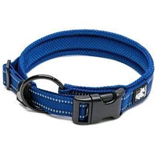 True Love Yumuşak Süngerli, Mesh Lacivert Boyun Tasması